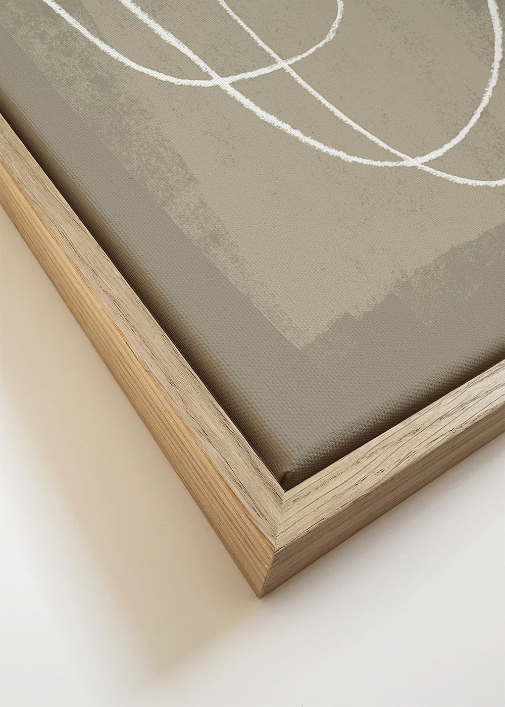 Minimalistisk design organiske linjer beige