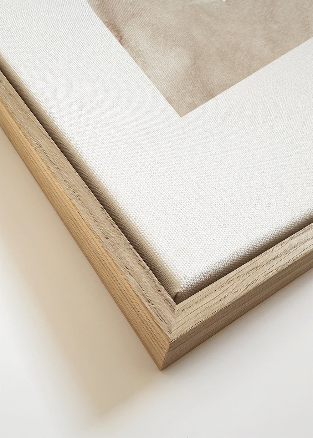 Abstrakt billede beige akvarel former