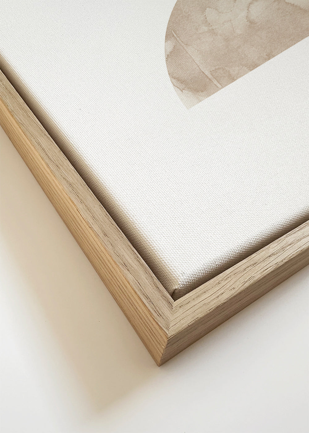 Abstrakt billede beige akvarelformer