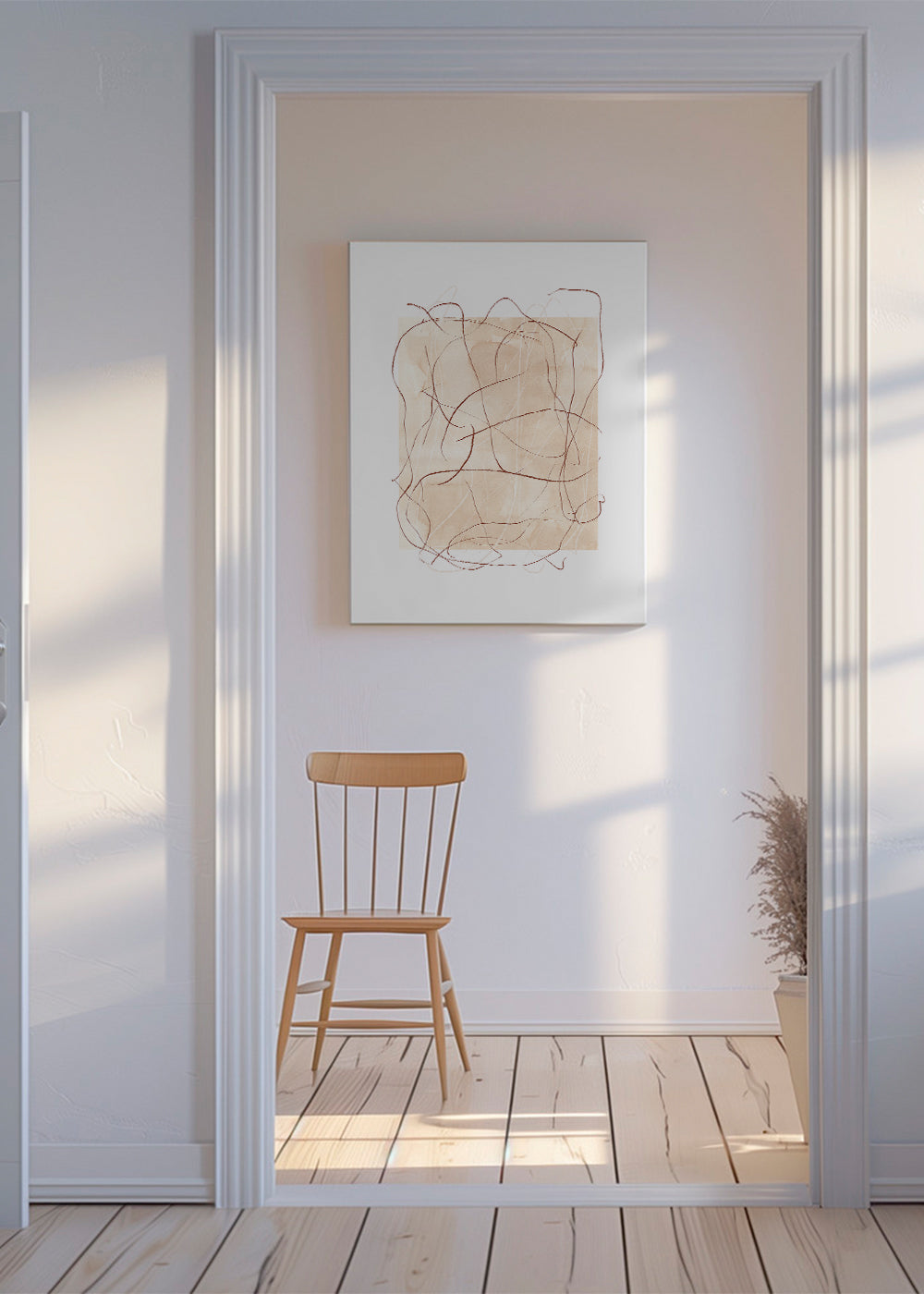Abstrakt terra med løse streger