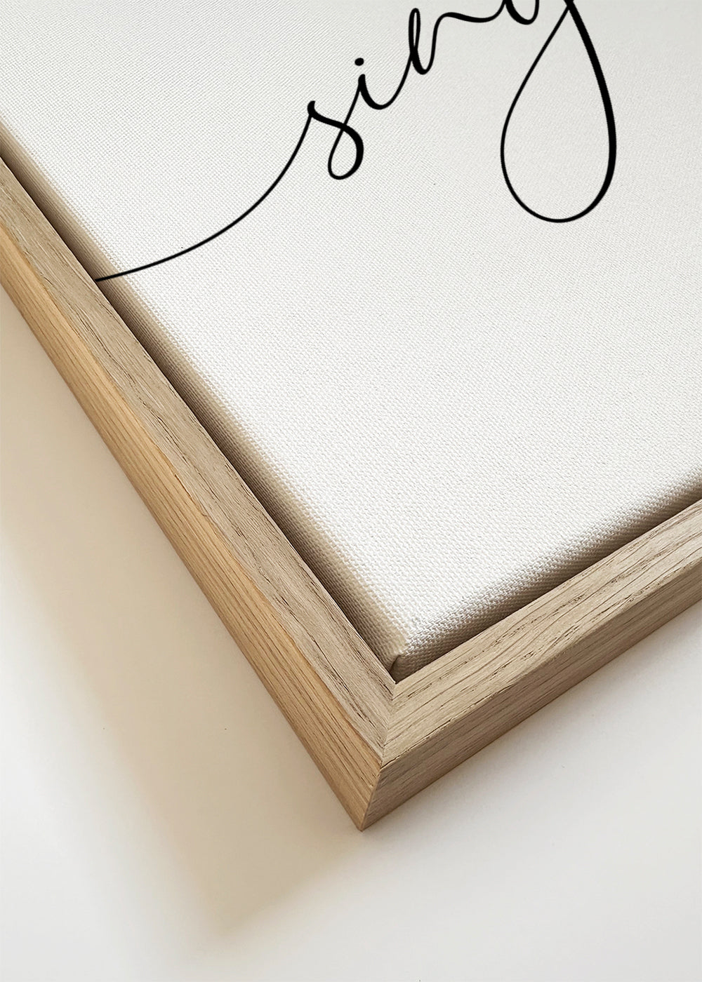 Minimalistisk plakat med badeværelsestekst