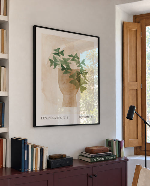 Les plantes Nº4 - Framed poster in an interior