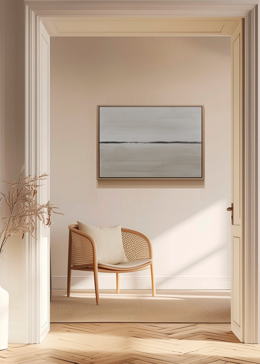 Minimalistisk horisont i beige nuancer
