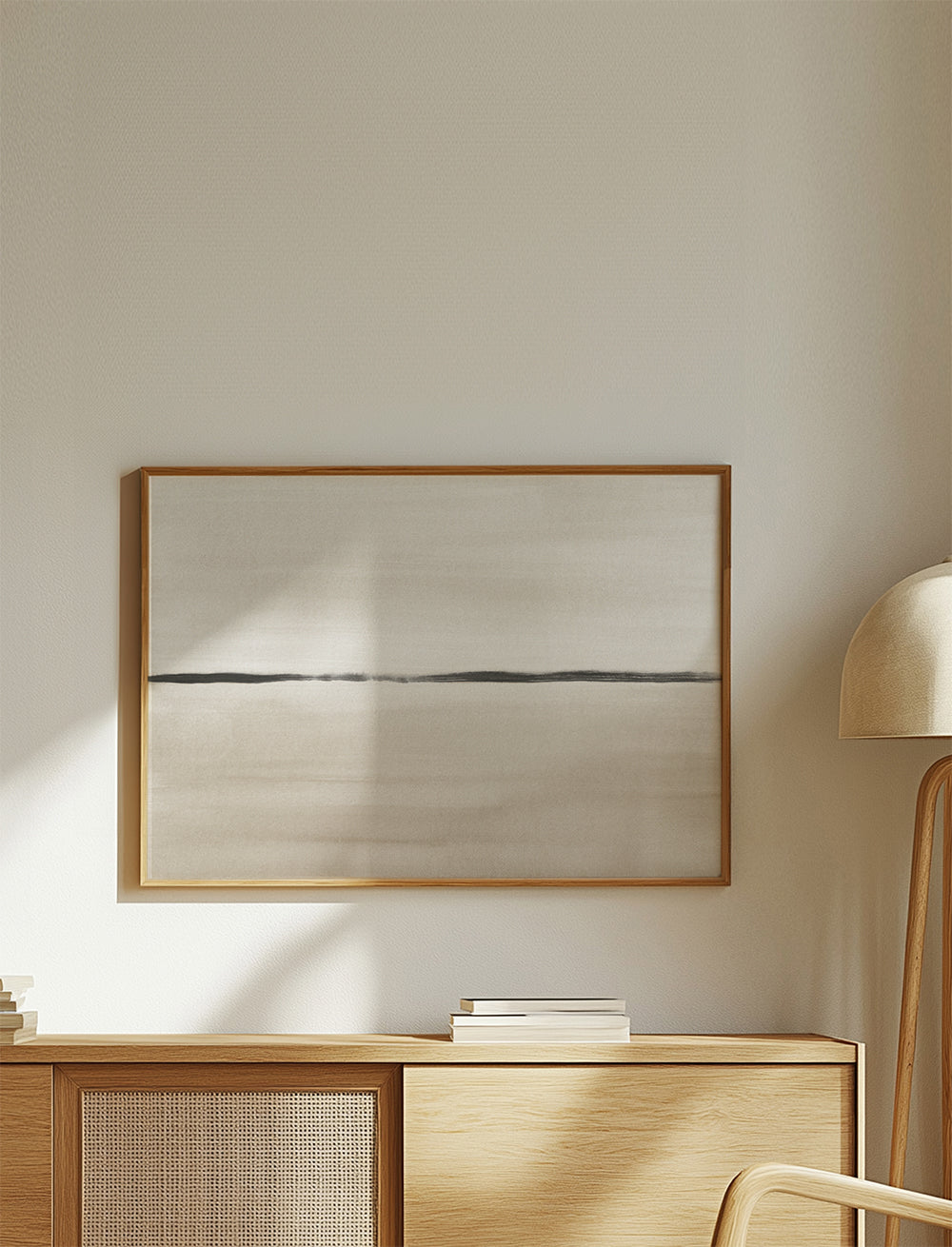 Minimalistisk horisont i beige nuancer