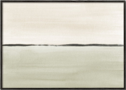Landskabskunst: minimalistisk olivhorisont