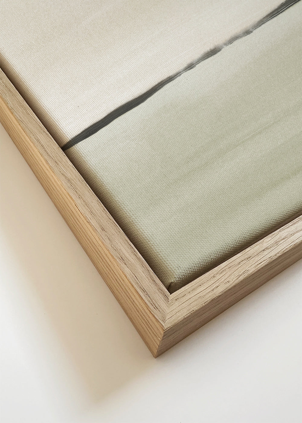 Landskabskunst: minimalistisk olivhorisont