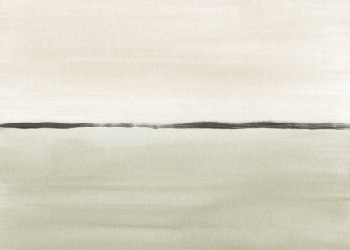 Landskabskunst: minimalistisk olivhorisont