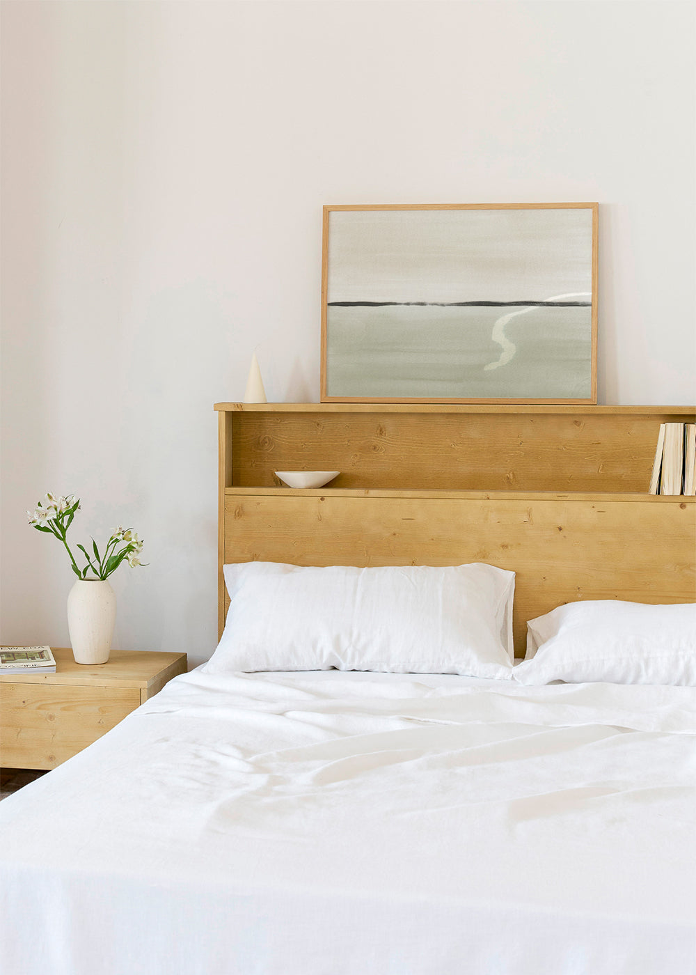 Landskabskunst: minimalistisk olivhorisont