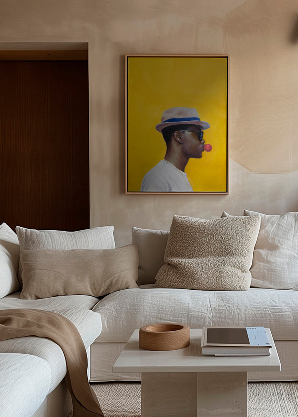 Minimalistisk profil med boble