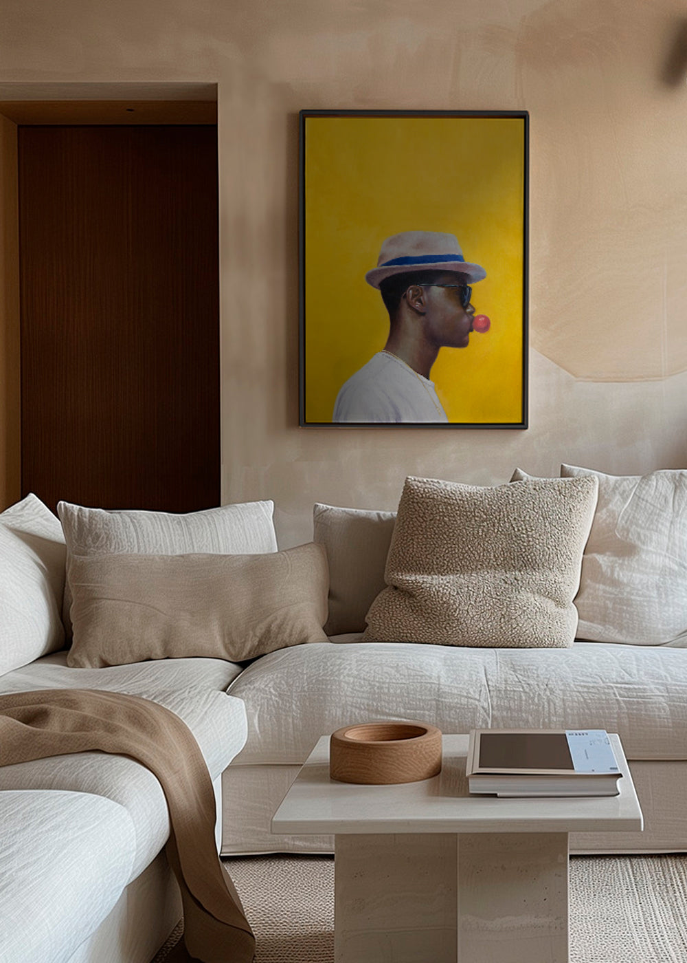 Minimalistisk profil med boble