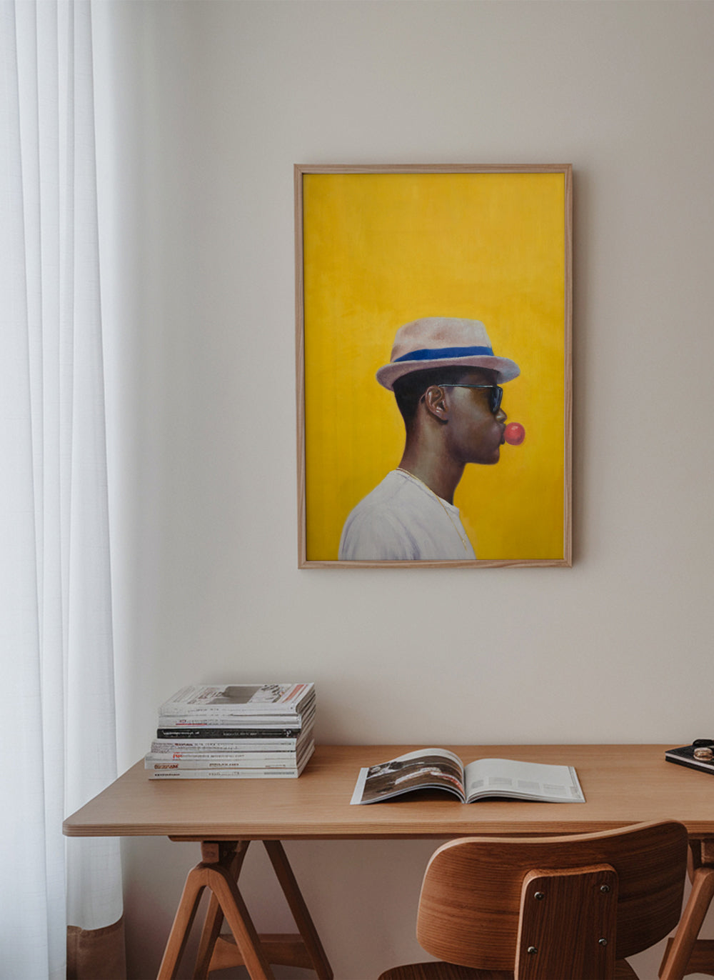Minimalistisk profil med boble
