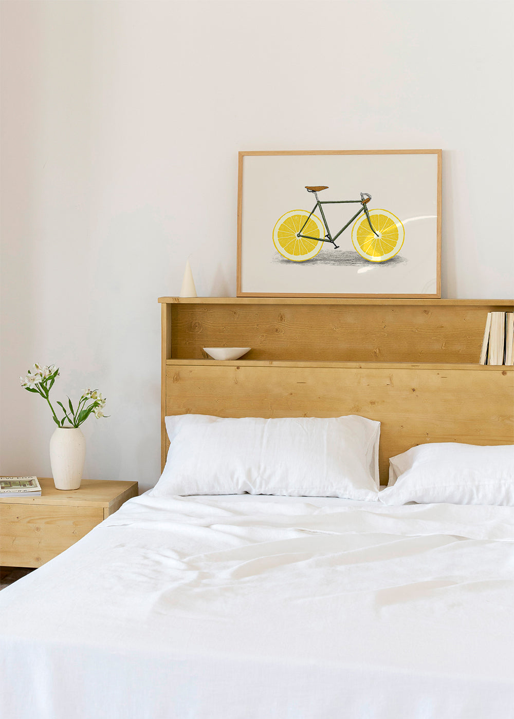 Køkkenkunst cykel med citronhjul