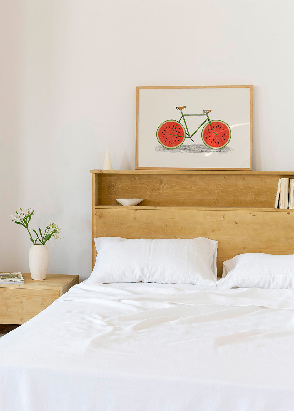 Køkkenkunst med cykel og vandmelonhjul