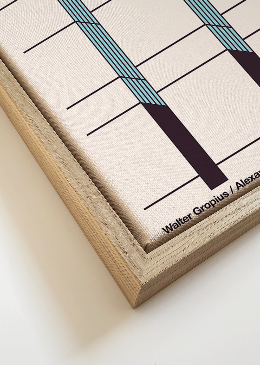 Geometrisk plakat Bauhaus Archiv facade