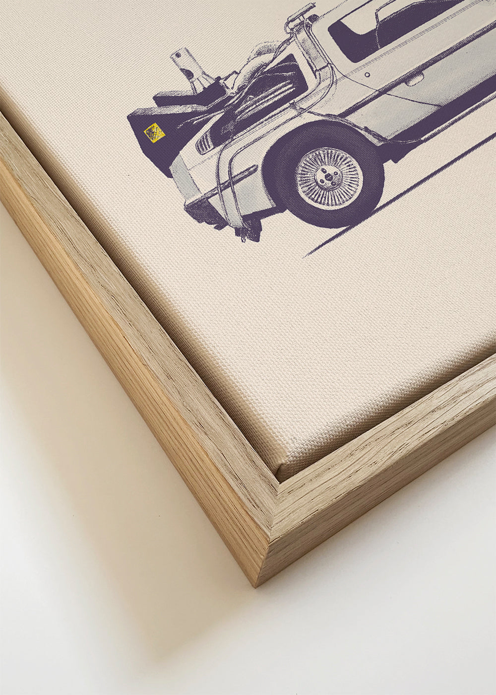 Vintage plakat DeLorean side