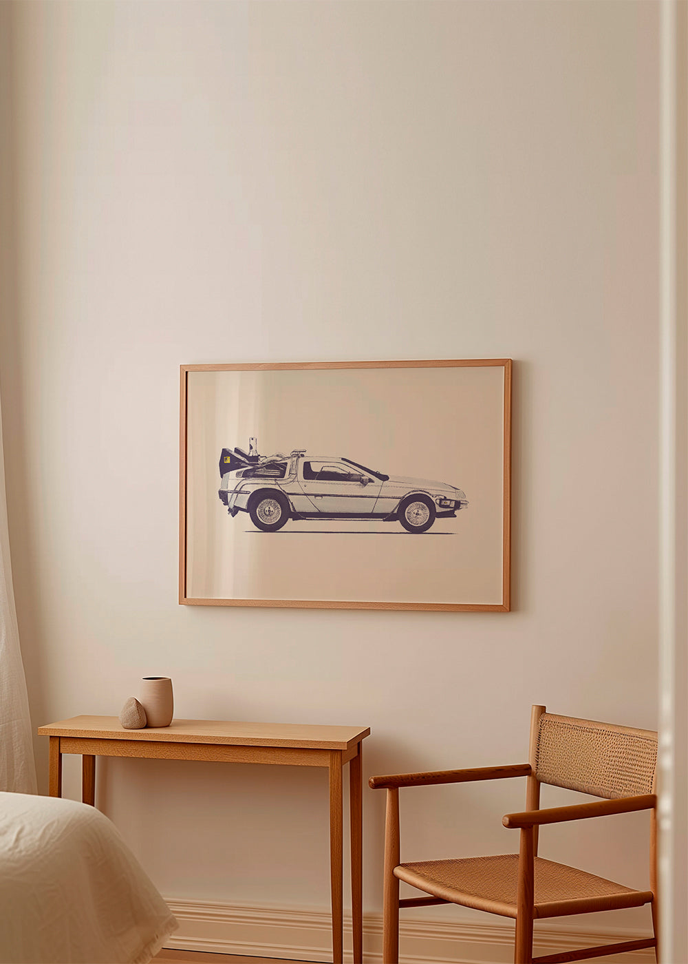 Vintage plakat DeLorean side