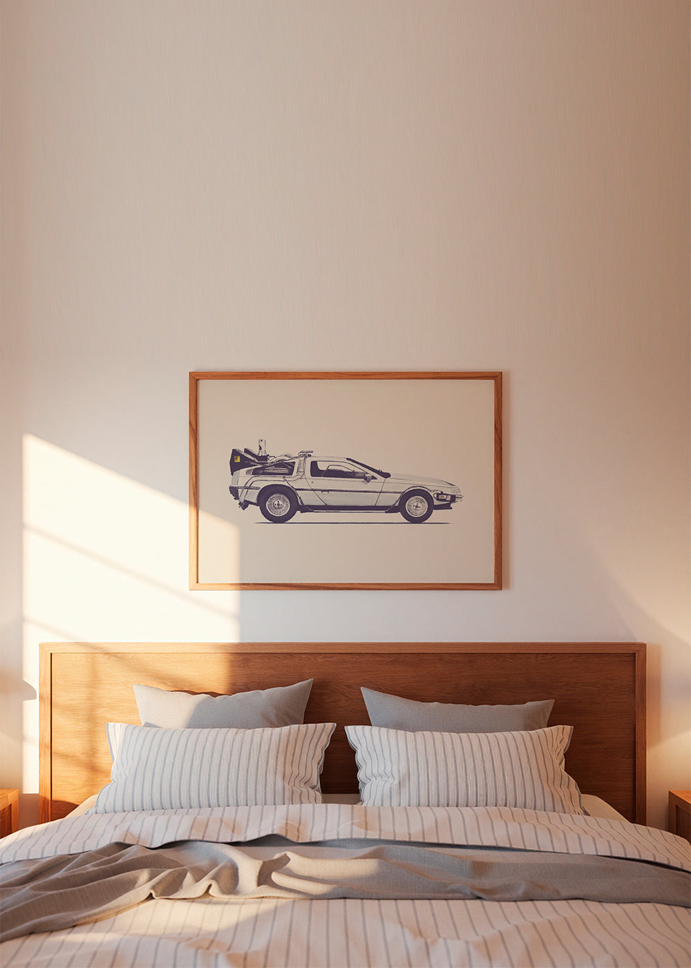 Vintage plakat DeLorean side