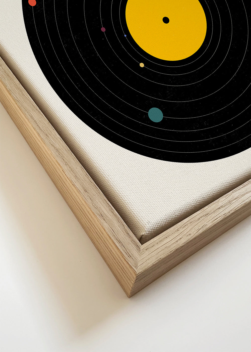 Vintage plakat med vinyl grafik