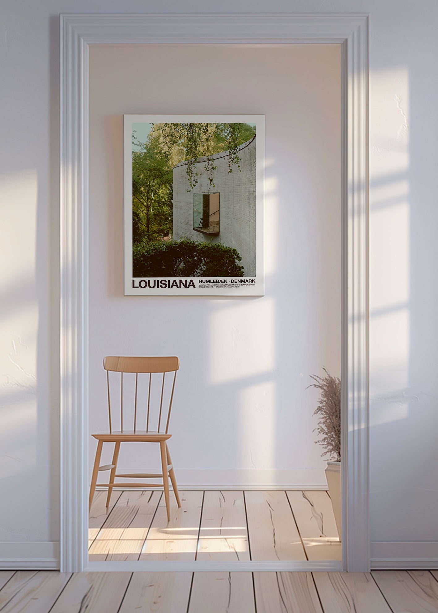 Fotografi af buet arkitektur med fremskudt vindue