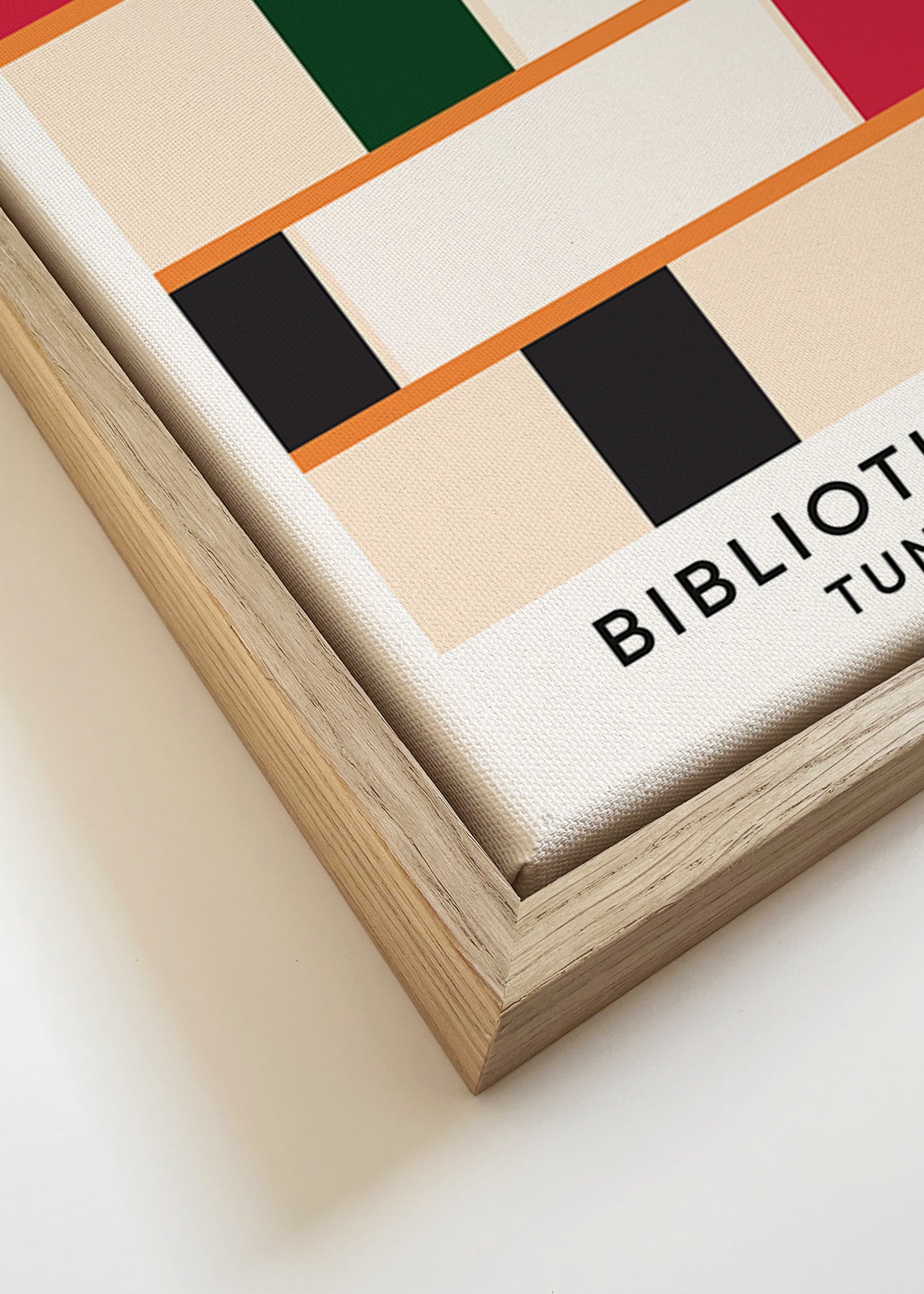 Geometrisk billede hylde farveblokke