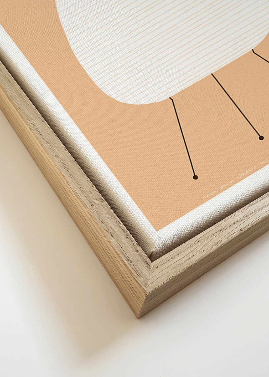Minimalistisk plakat Noguchi Akari lampe