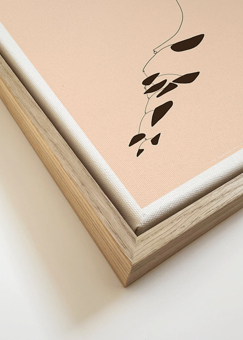 Botanisk plakat Calder-mobile med sorte blade