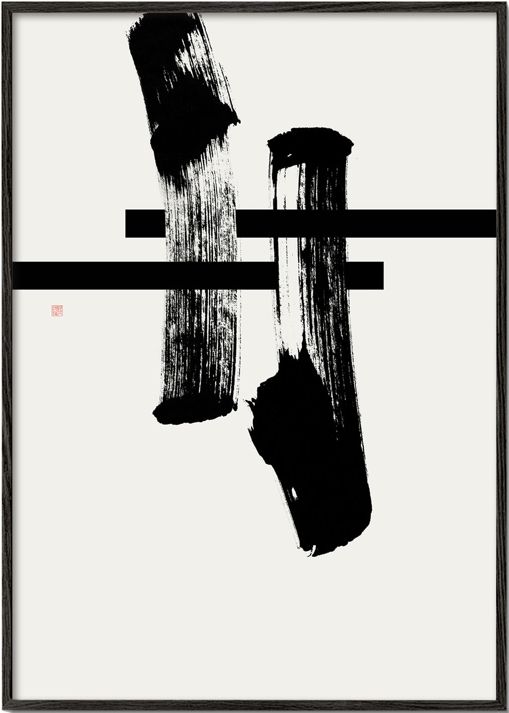 Minimalistisk blækgestus