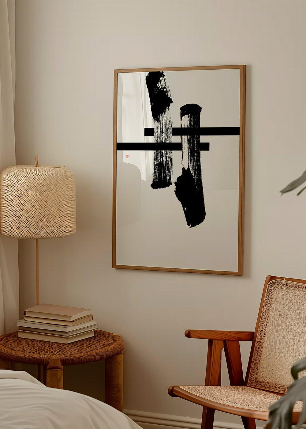 Minimalistisk blækgestus