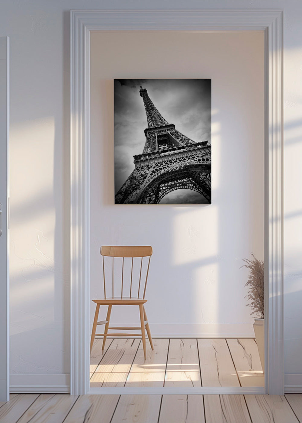 Byplakat Eiffel-tårn i perspektiv