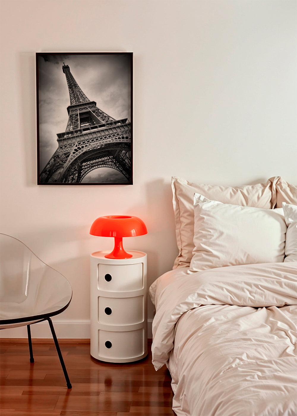 Byplakat Eiffel-tårn i perspektiv