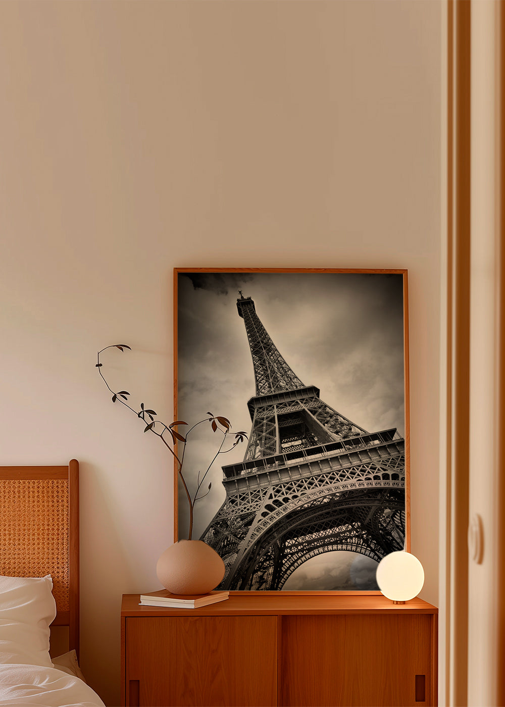 Byplakat Eiffel-tårn i perspektiv