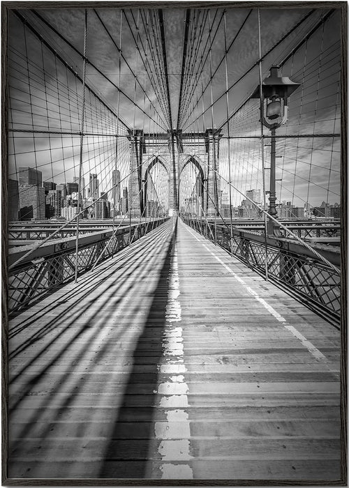 Køkkenkunst Brooklyn Bridge sort-hvid