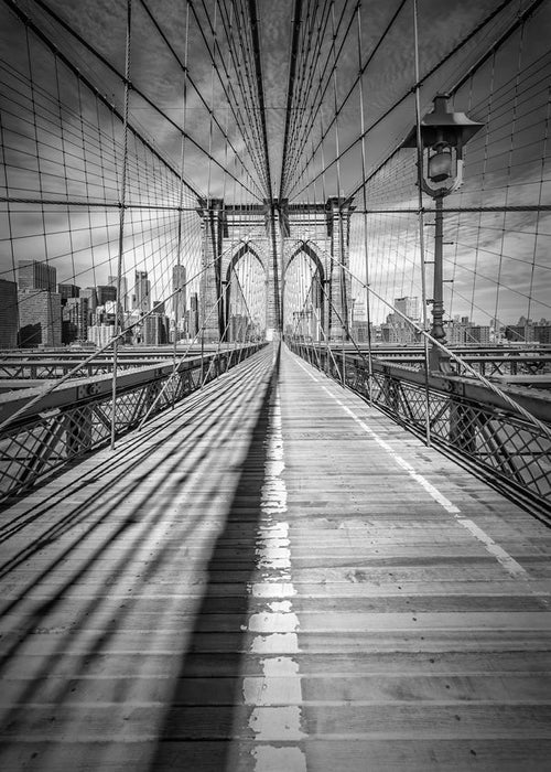 Køkkenkunst Brooklyn Bridge sort-hvid