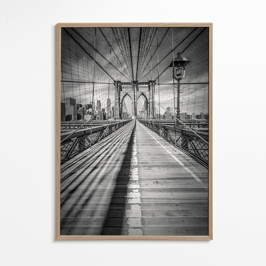 Køkkenkunst Brooklyn Bridge sort-hvid