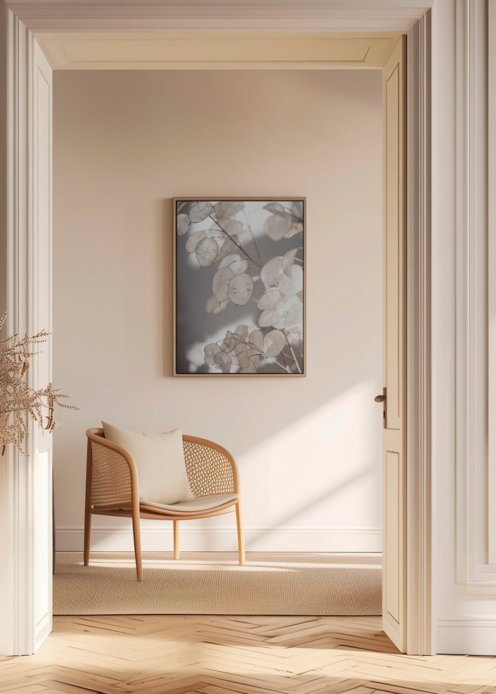 Botanisk plakat gennemsigtige blade foto