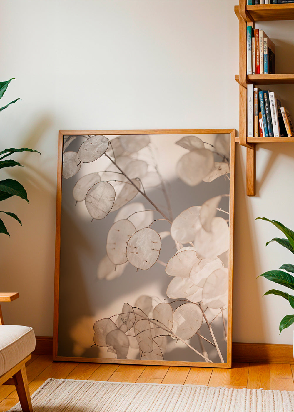 Botanisk plakat gennemsigtige blade foto
