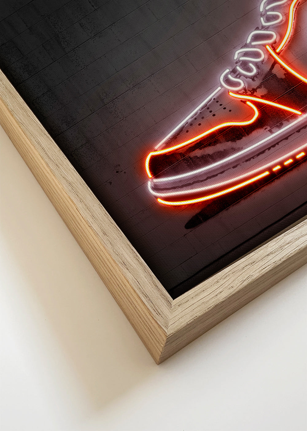 Sportkunst: Jordan neon sneaker