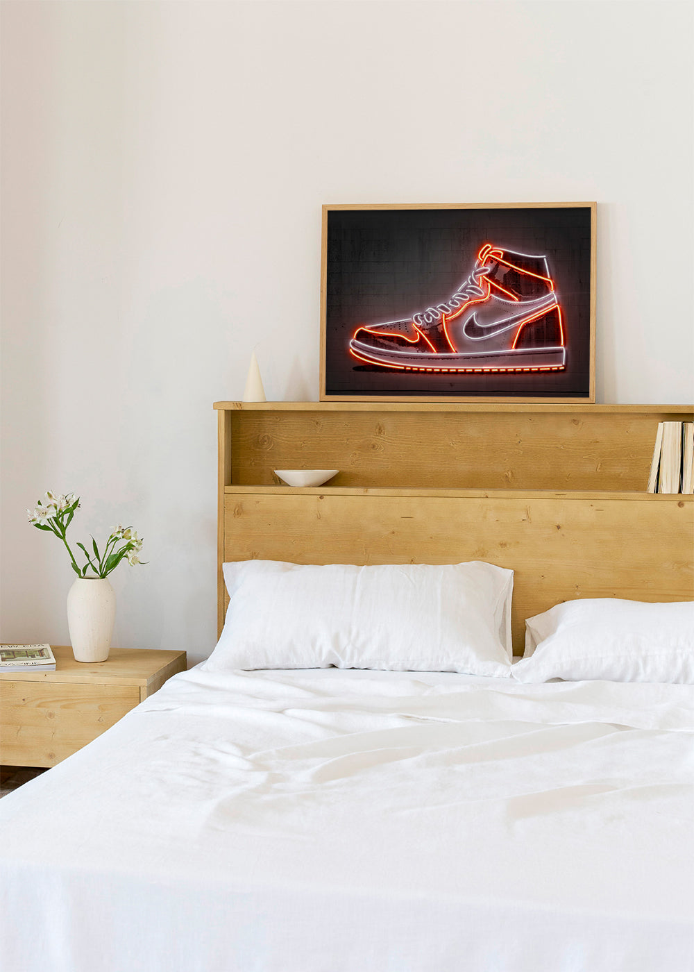 Sportkunst: Jordan neon sneaker