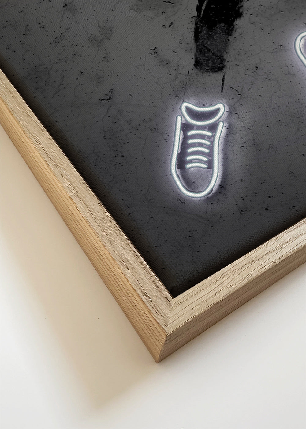 Sportplakat stencil med neon