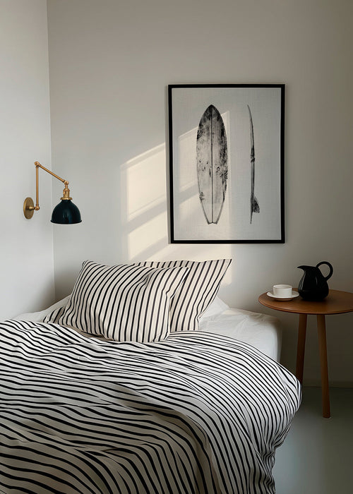 Sport kunst surfbræt sort hvid