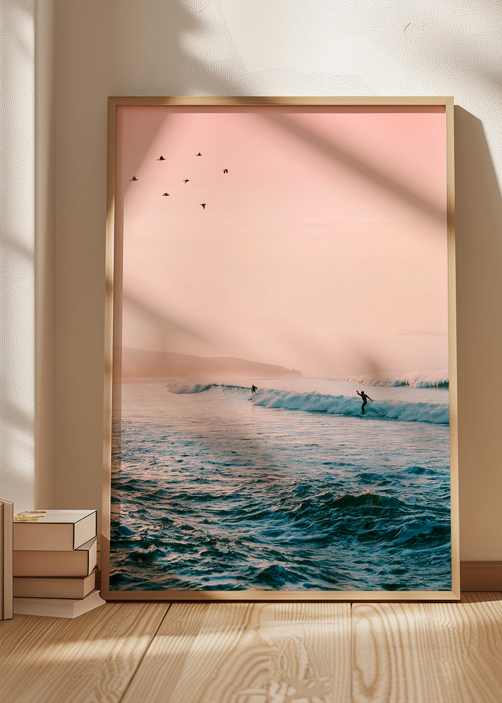 Sport kunst surf ved solopgang