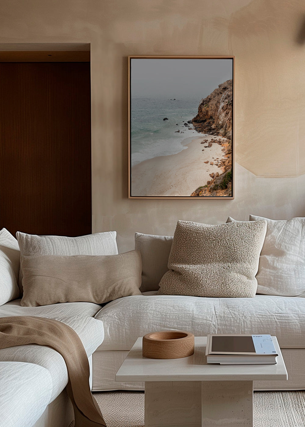 Landskabskunst: klint og strand