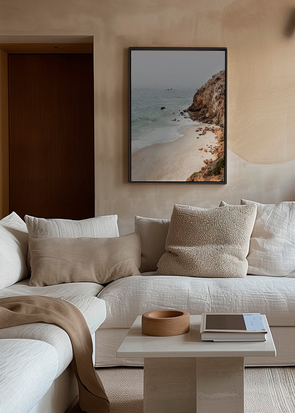 Landskabskunst: klint og strand