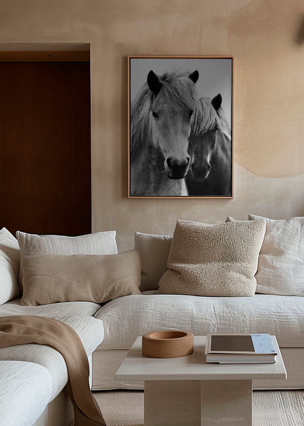 Kunst to heste nærbillede