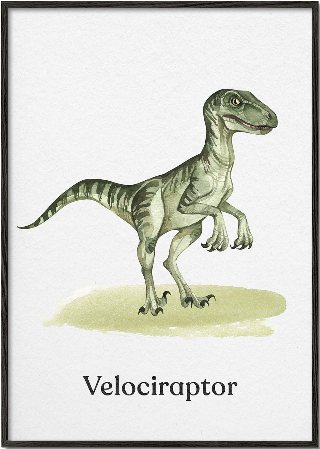 Velociraptor illustration til børn