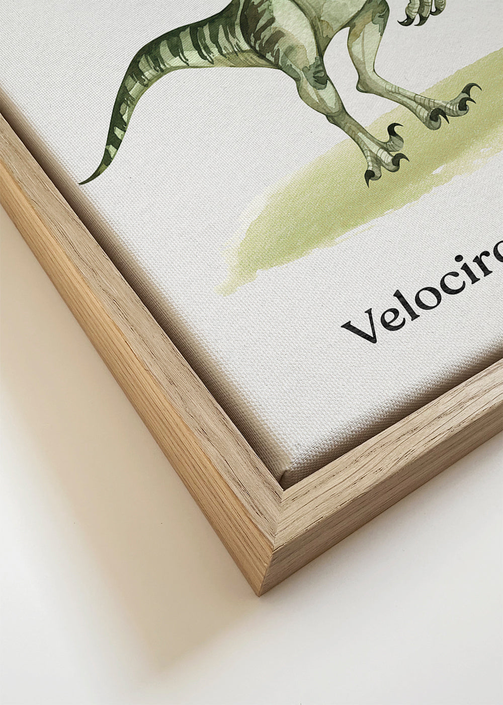 Velociraptor illustration til børn