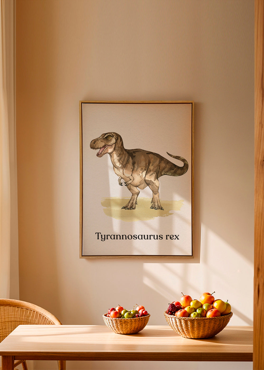 Kunstværk Tyrannosaurus rex illustration