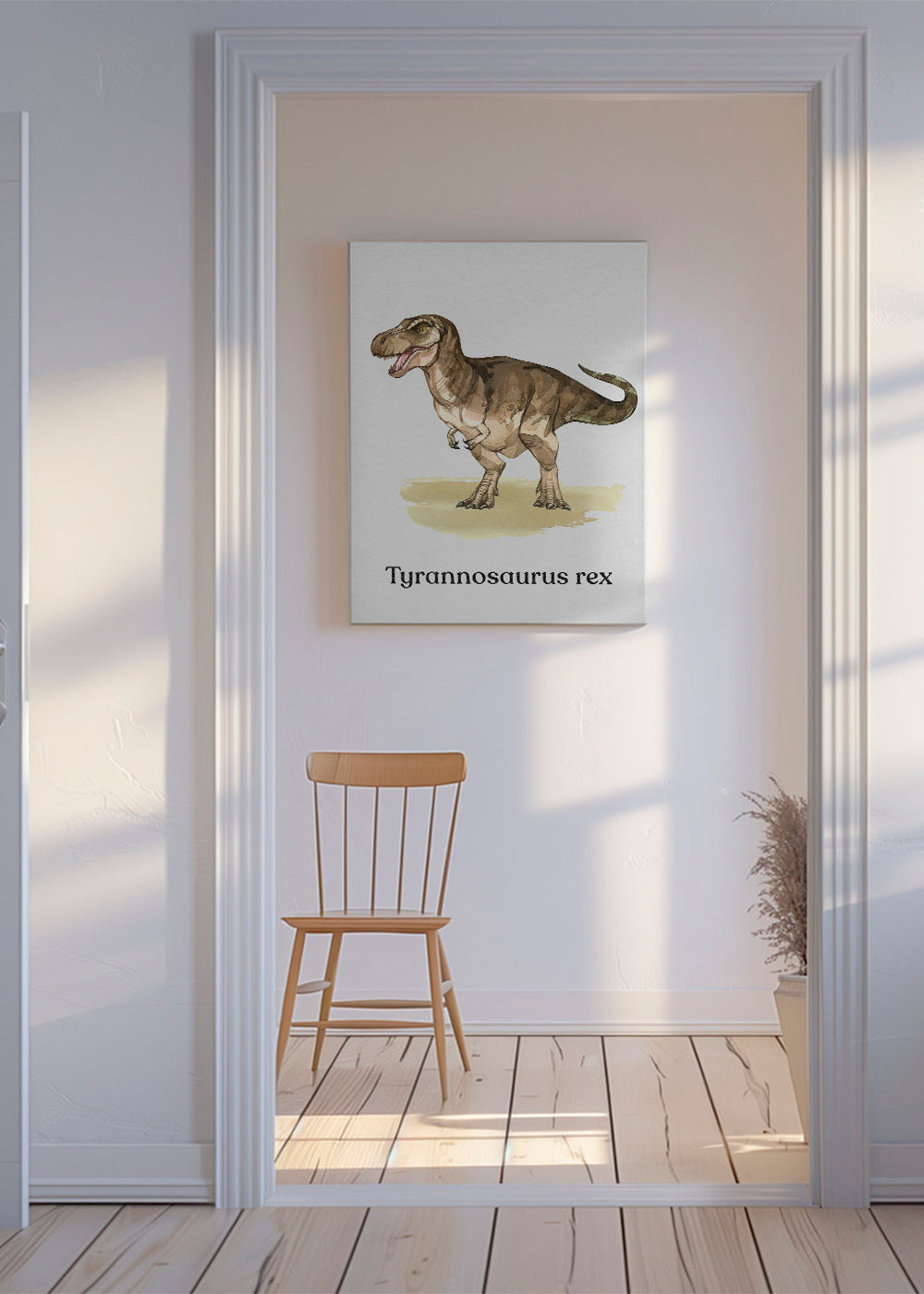 Kunstværk Tyrannosaurus rex illustration