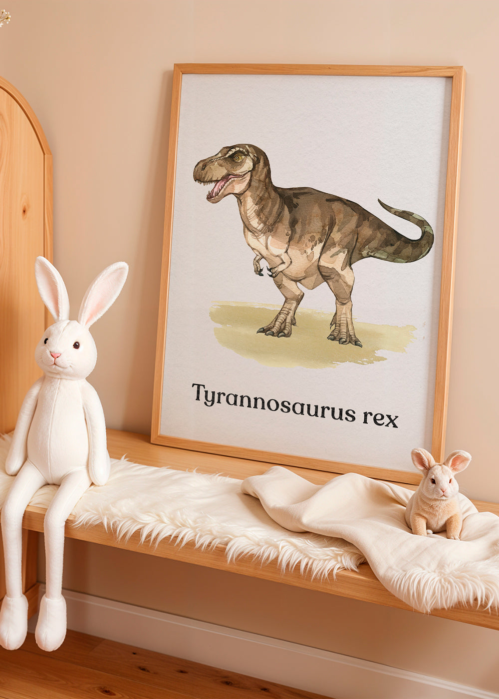 Kunstværk Tyrannosaurus rex illustration