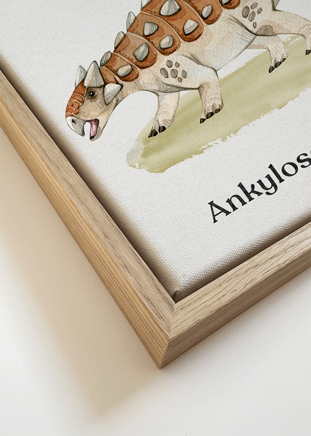 Ankylosaurus akvarel til børn